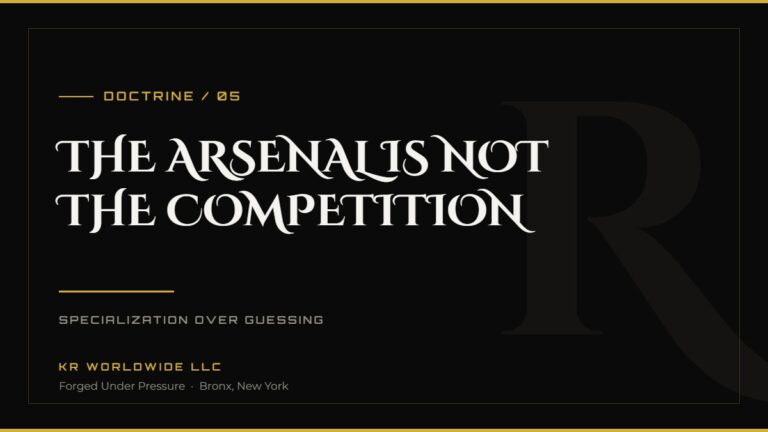 The Arsenal Is Not The Competition